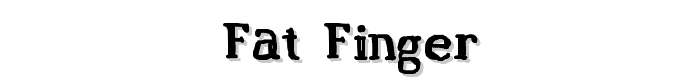 Fat Finger font